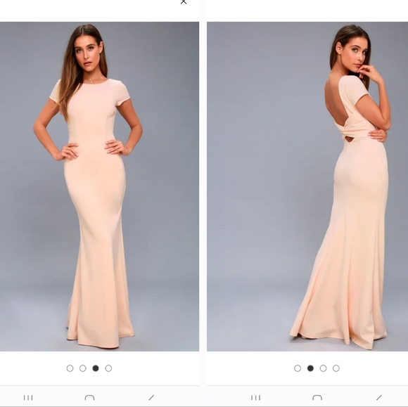 Lulus Dresses & Skirts - LULUS Endless Love Blush Pink Backless Maxi Dress NWT
